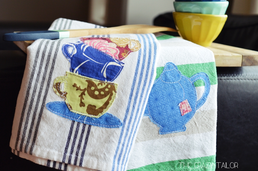 HalfHandmade Appliqued Tea Towels PeekaBoo Pages Patterns