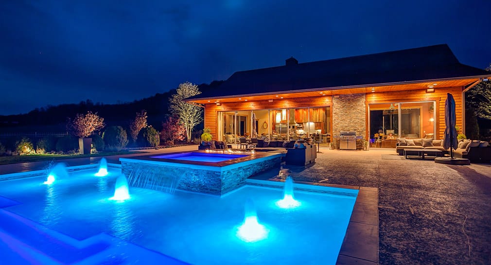 Custom Outdoor Kitchens, Poolside Living Spaces, by Peek Pools and Spas, Custom Pool Builder