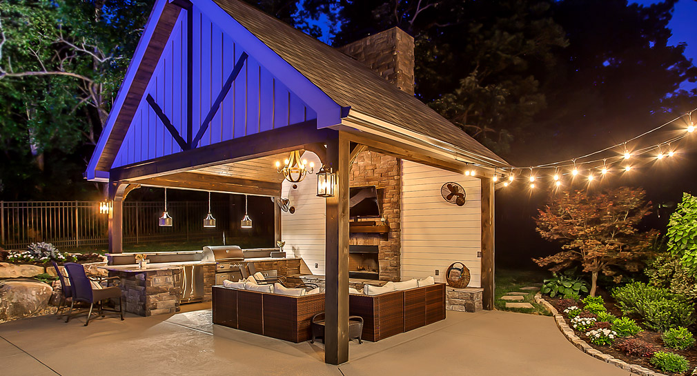 Custom Outdoor Kitchens, Poolside Living Spaces, by Peek Pools and Spas