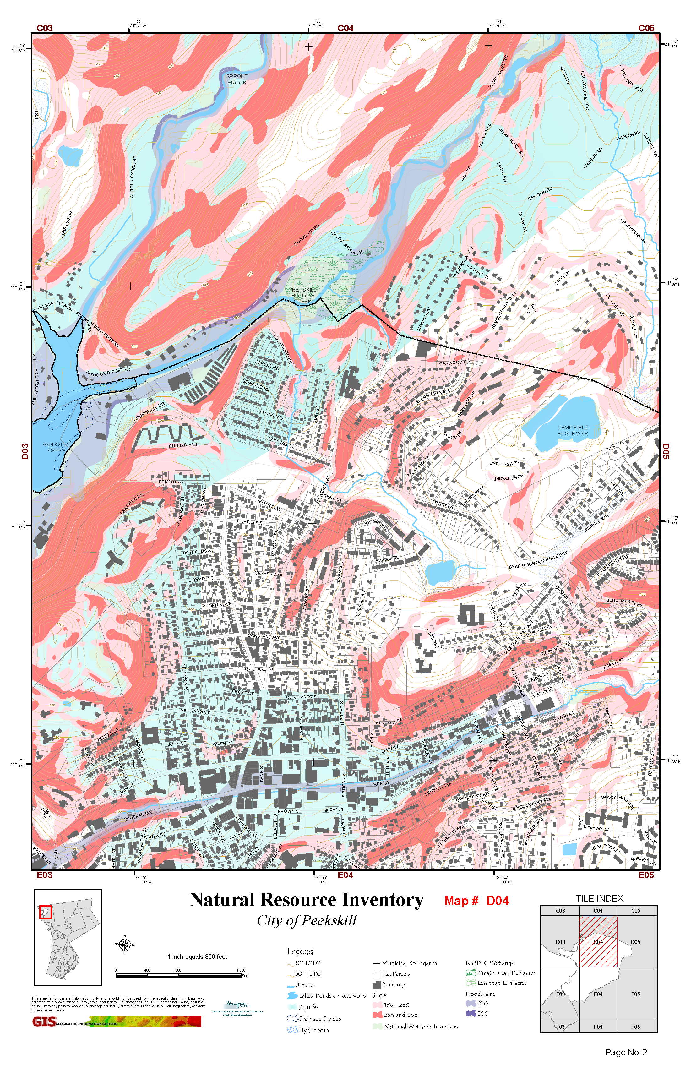 County NRI Maps for Peekskill City of Peekskill • Natural Resources