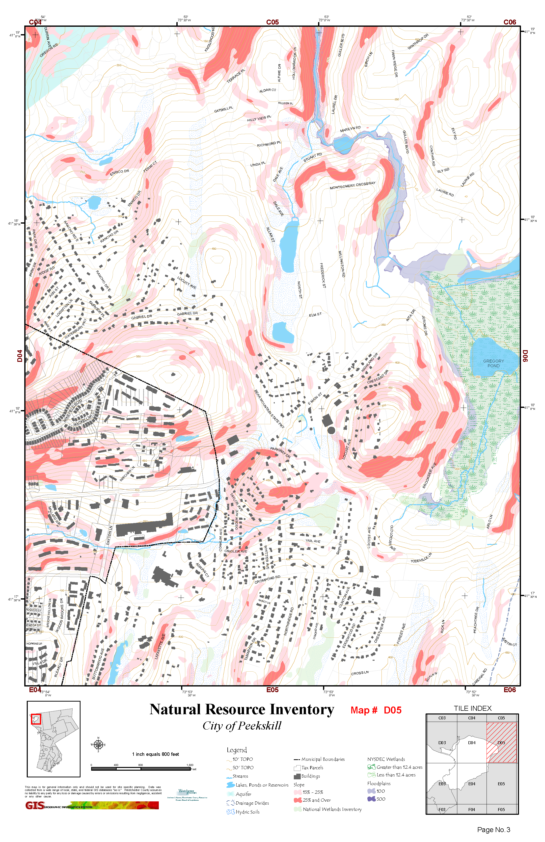 County NRI Maps for Peekskill City of Peekskill • Natural Resources