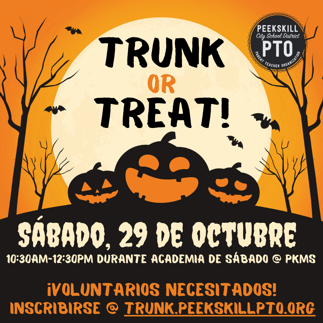 Trunk or Treat en Español Peekskill City School District PTO