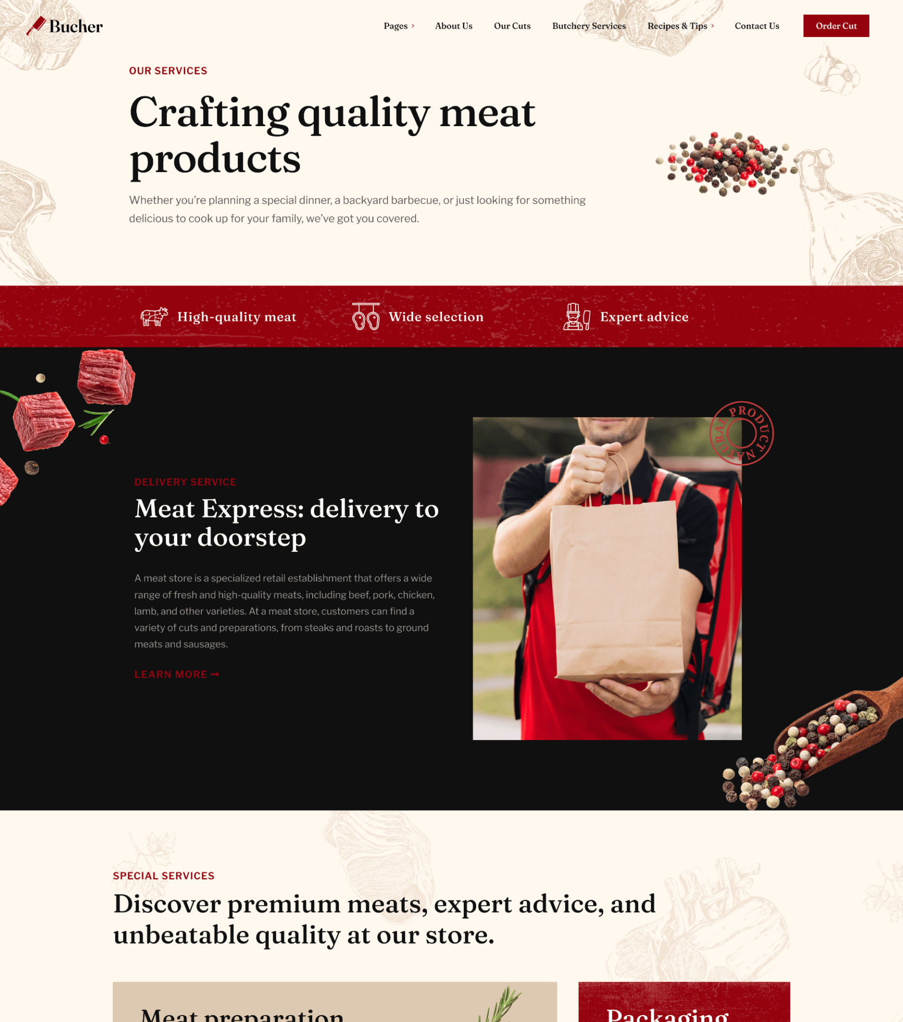 Bucher Meat Store & Butcher WordPress Theme