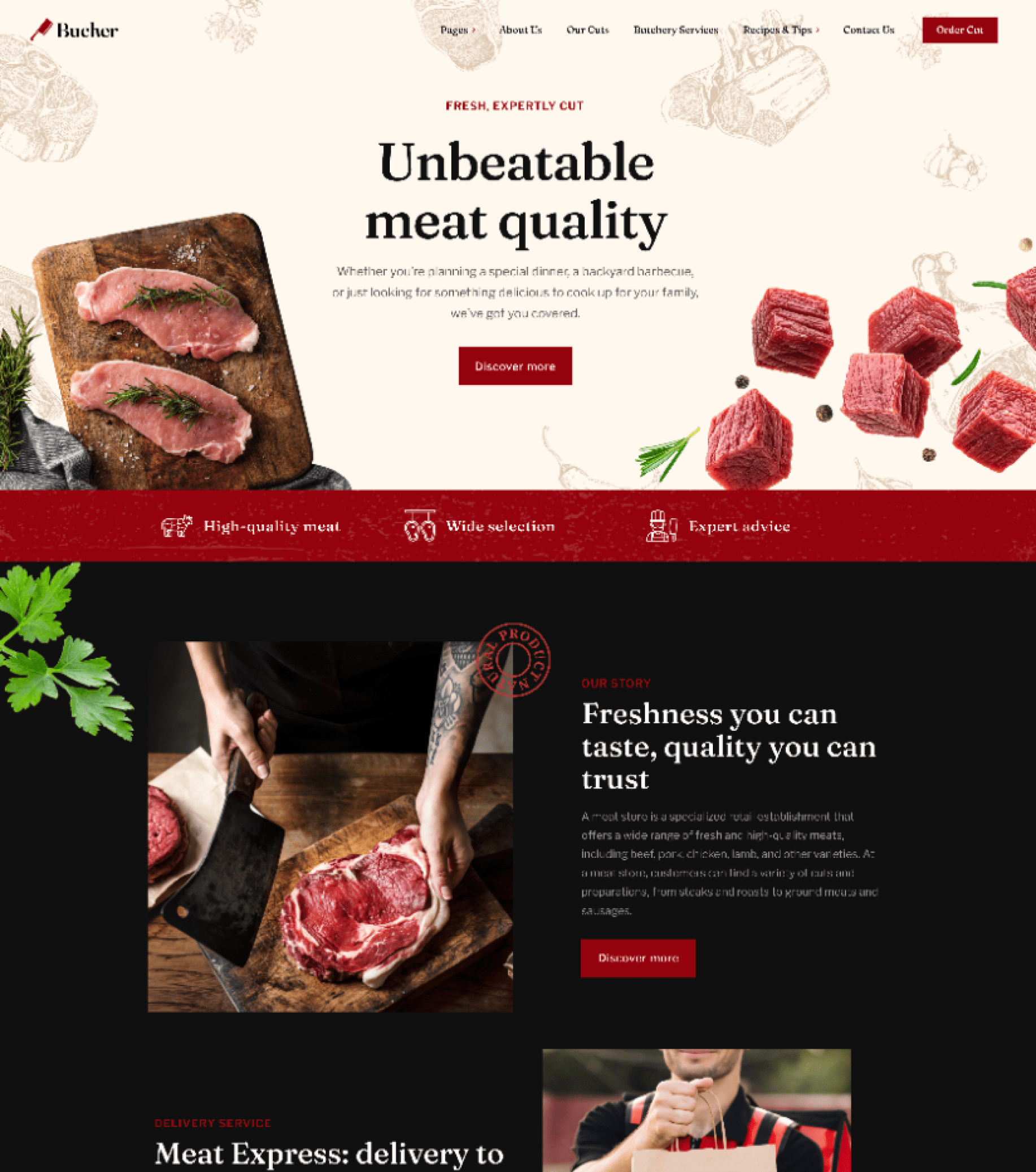 Bucher Meat Store & Butcher WordPress Theme