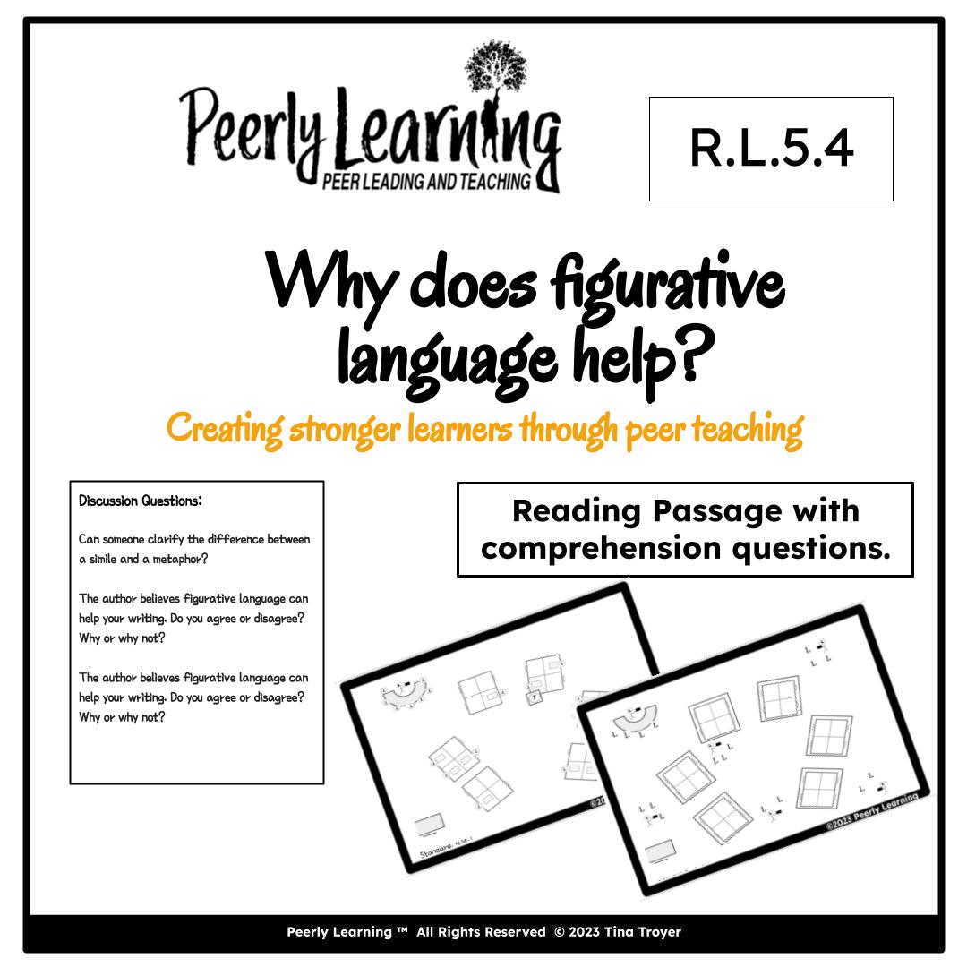 5th Grade RL 5.4 Figurative language Introduction - Peerly Learning