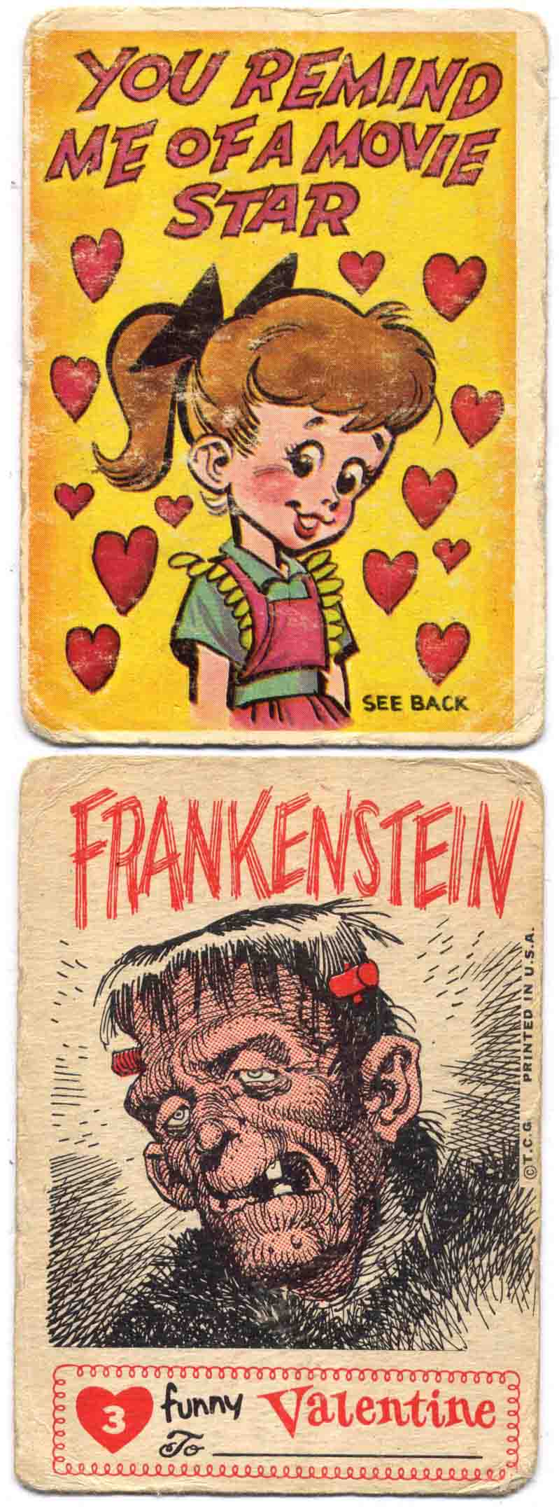 Topps Bubble Gum Card Valentines by Jack Davis... Peewee's blog