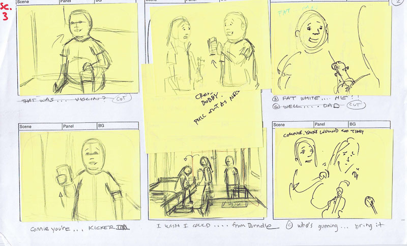 King of the Hill Bobby Storyboard Original Art w/COA Animation