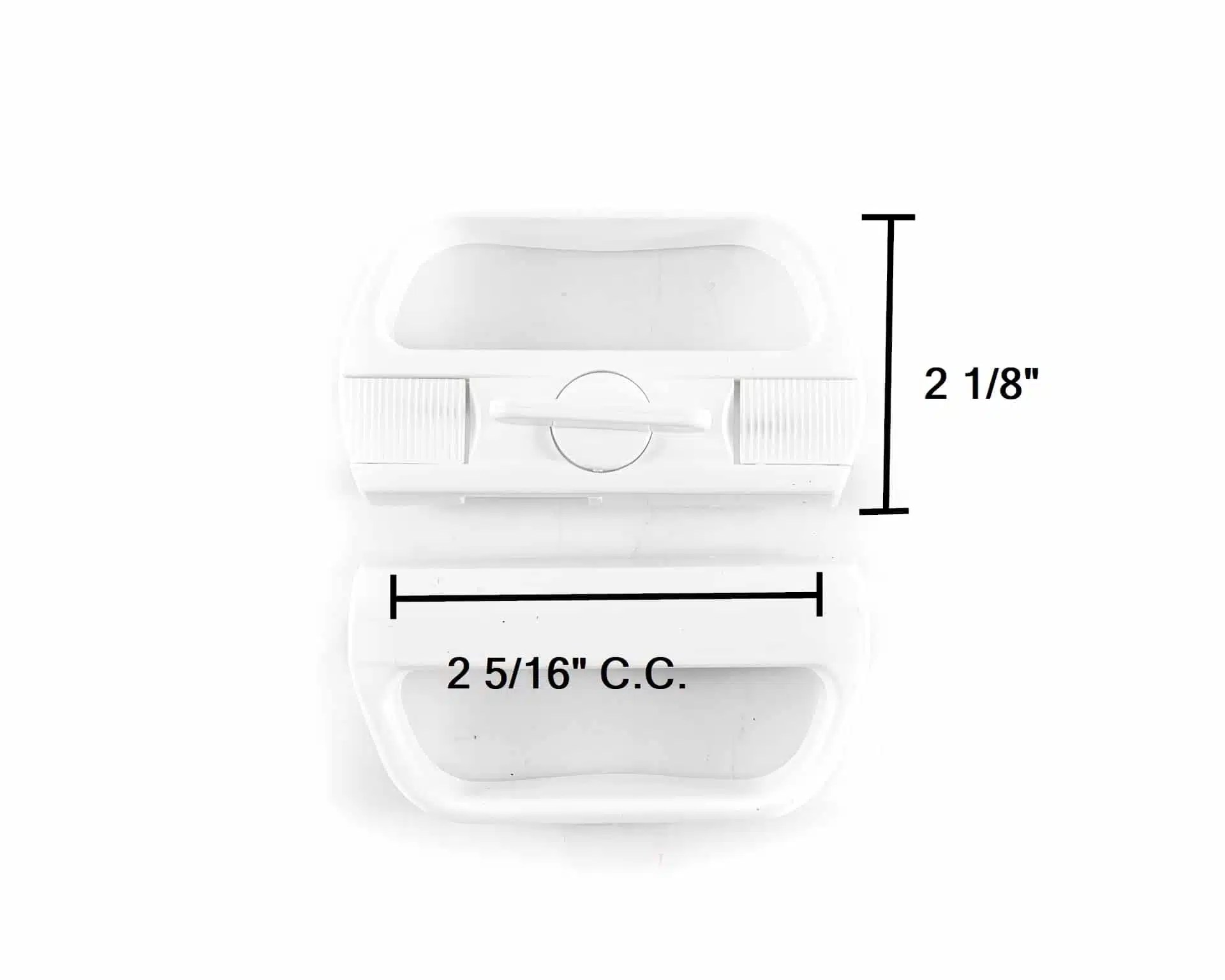 STANDARD WHITE SCREEN DOOR HANDLE 2+2 P142 PE Fraser