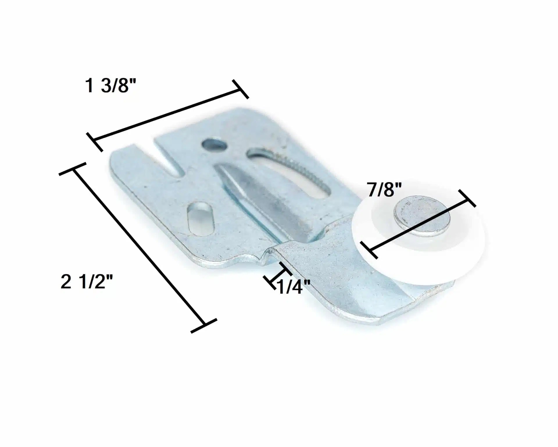 NYLON OFF SET 1/4" RETRACTABLE INTERIOR DOOR GUIDE R075A Windows and doors parts PE Fraser