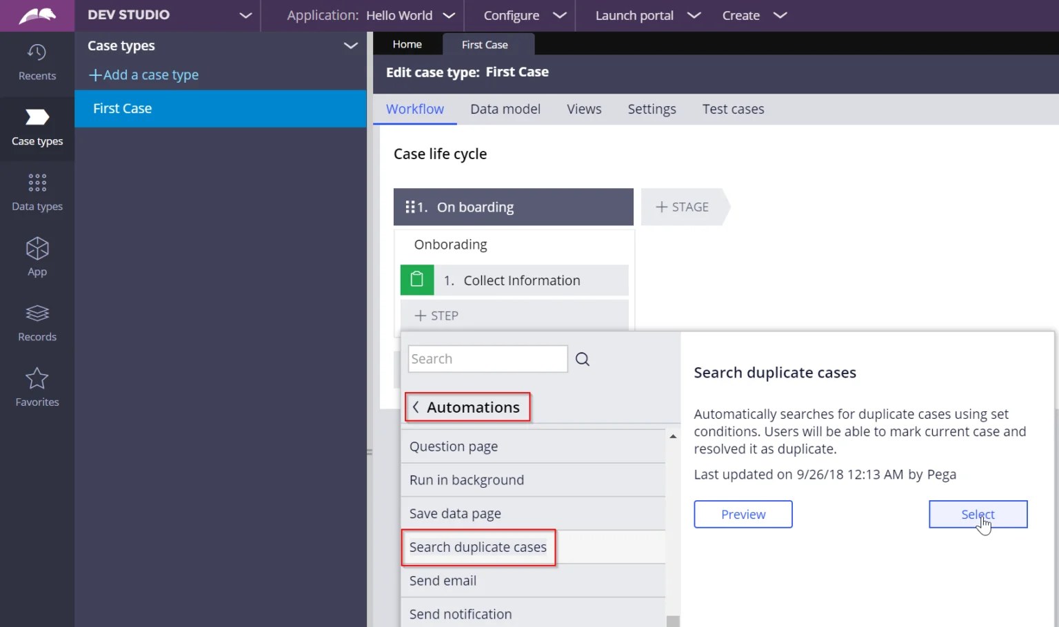 How to Configure Duplicate and Temporary Cases in Pega 8 Pega KS