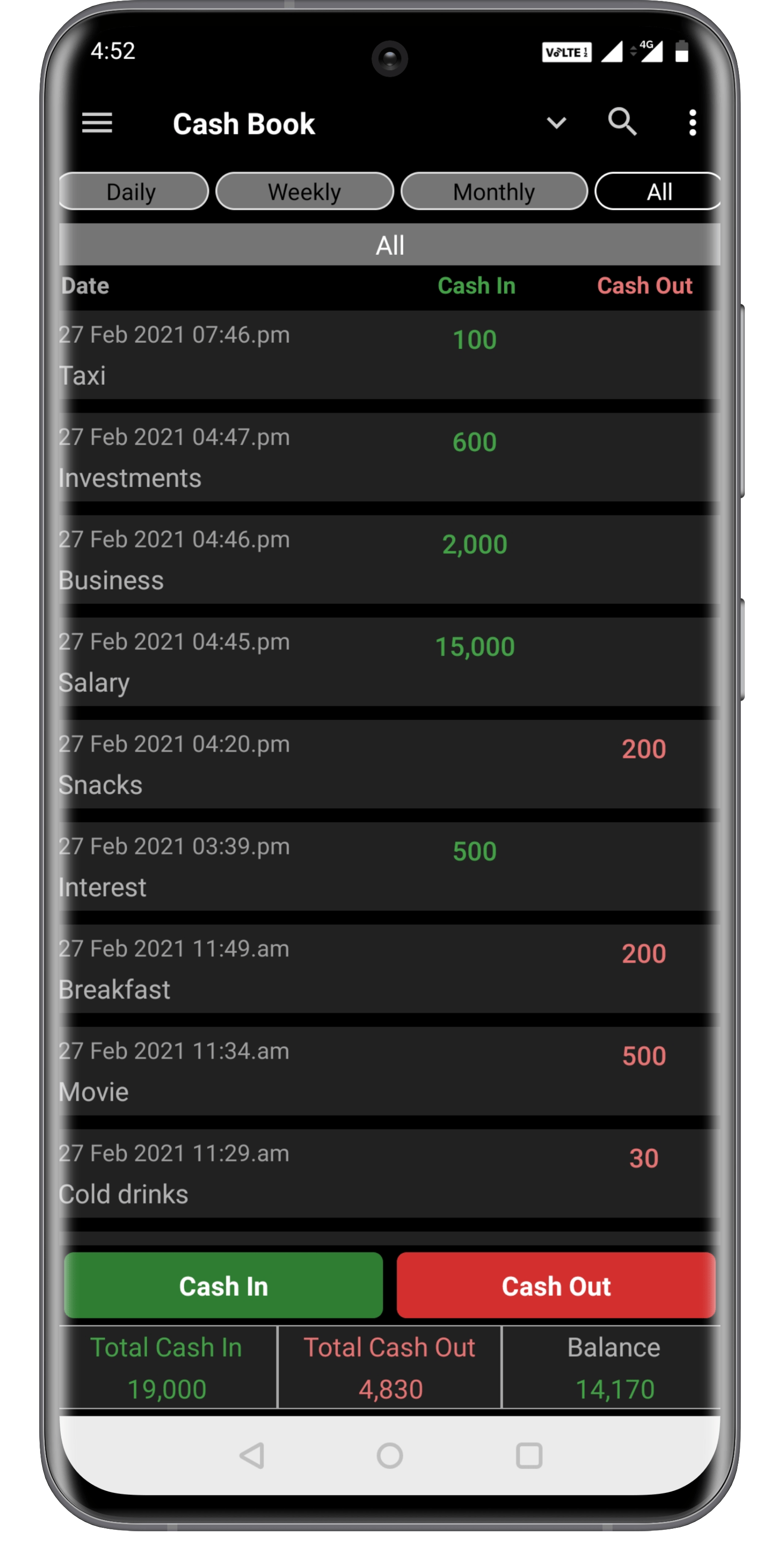 CASH BOOK Cash Flow Manager