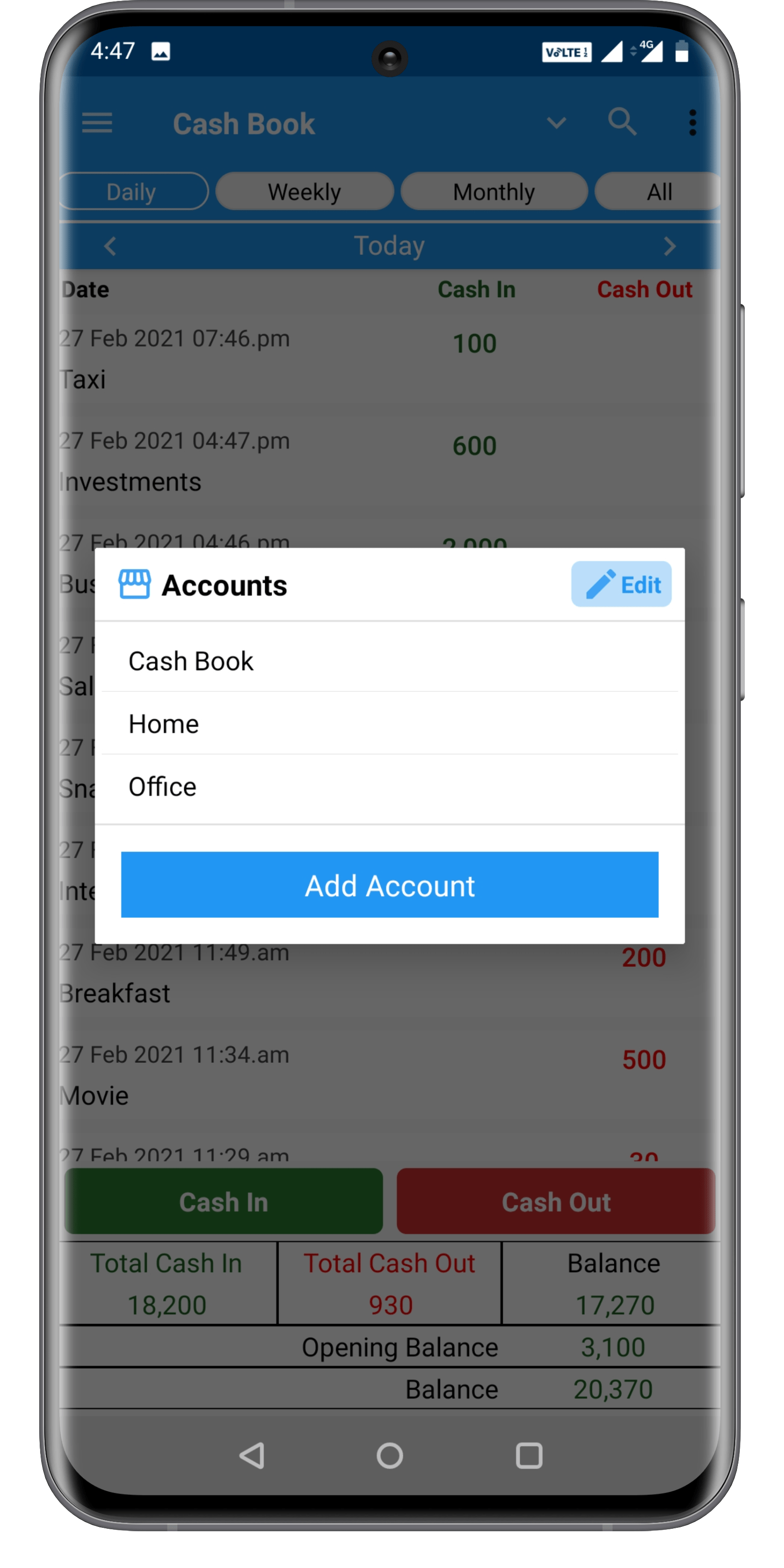 CASH BOOK Cash Flow Manager
