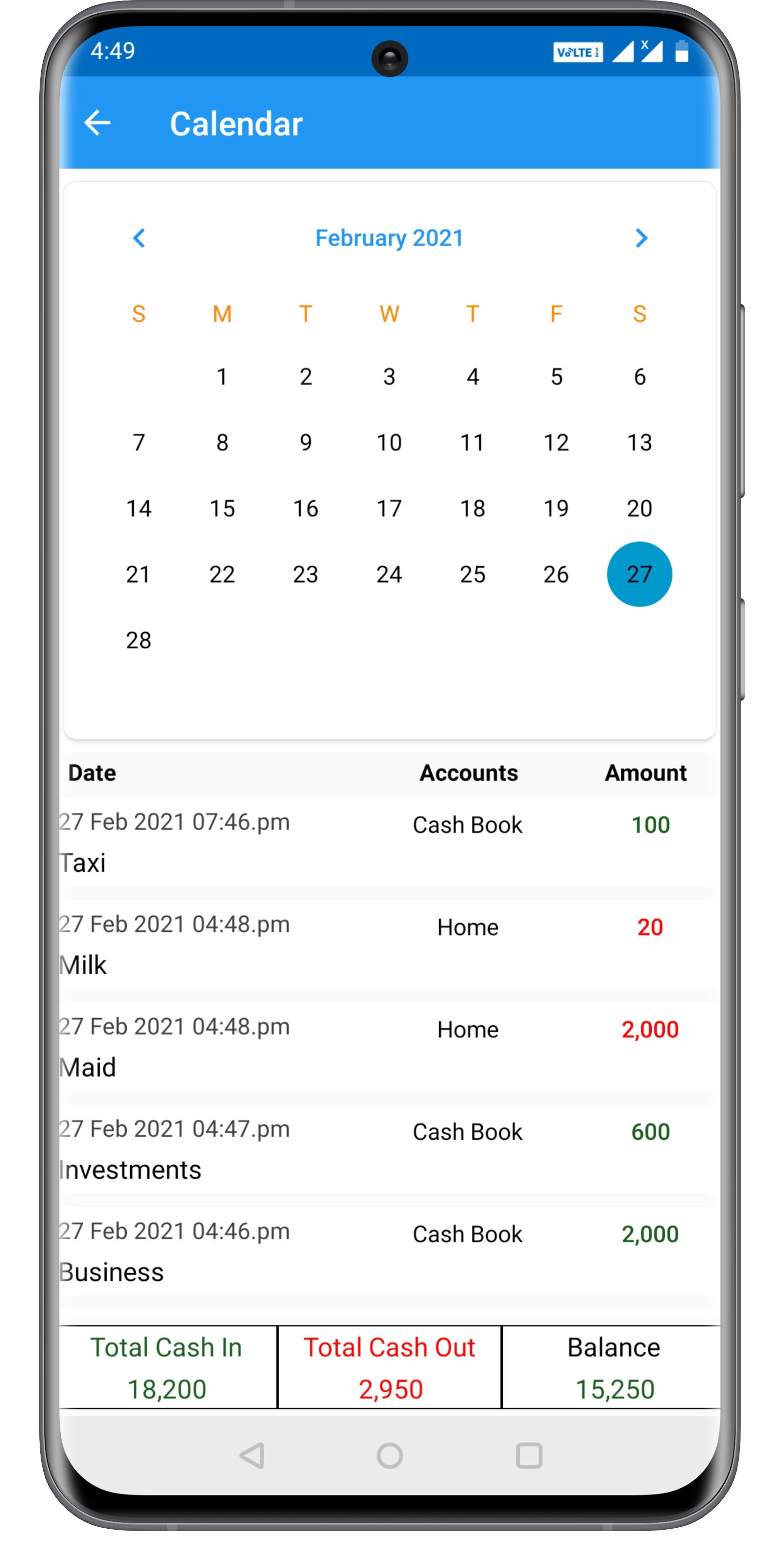 CASH BOOK Cash Flow Manager