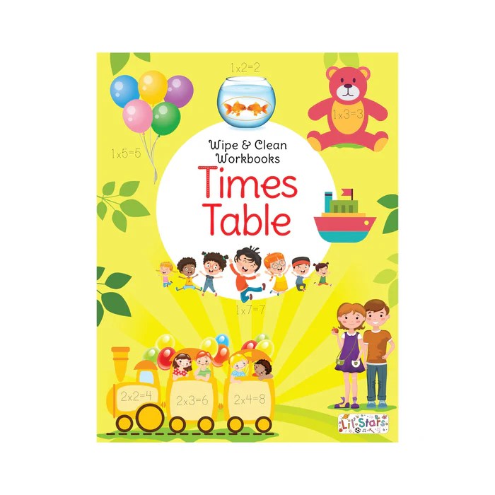 Times Table Wipe & Clean Workbook — pegasusforkids