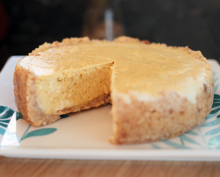 Pumpkin Bourbon Cheesecake {Electric Pressure Cooker Recipe}
