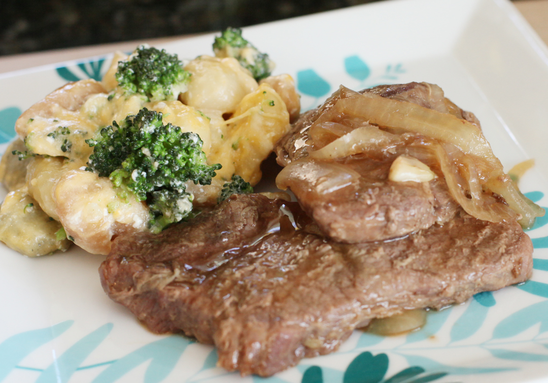 Saucy Steaks & Cheesy Broccoli Gnocchi {Electric Pressure