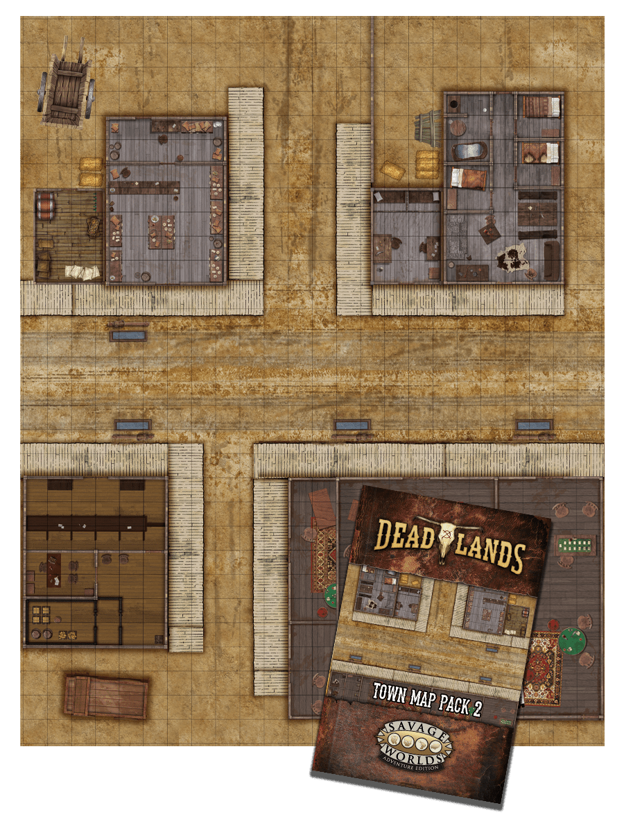 Deadlands the Weird West Map Pack 2 Boot Hill Pinnacle