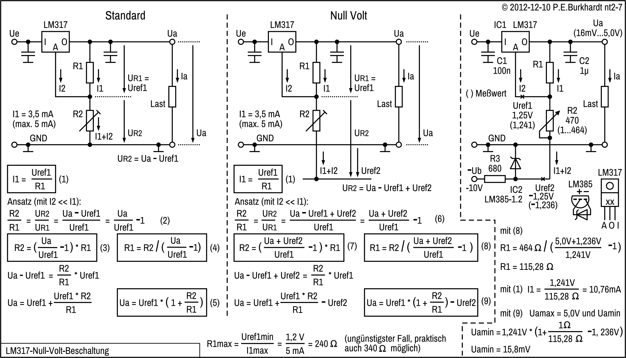Regelbares Netzteil Schaltplan Lm317