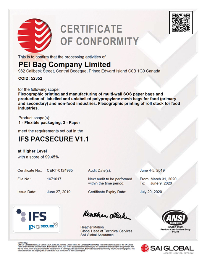 About PEI Bag Co. PEI Bag Co.