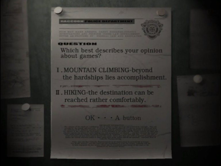 Resident Evil (2002 Remake) Difficulty settings « PekoeBlaze the