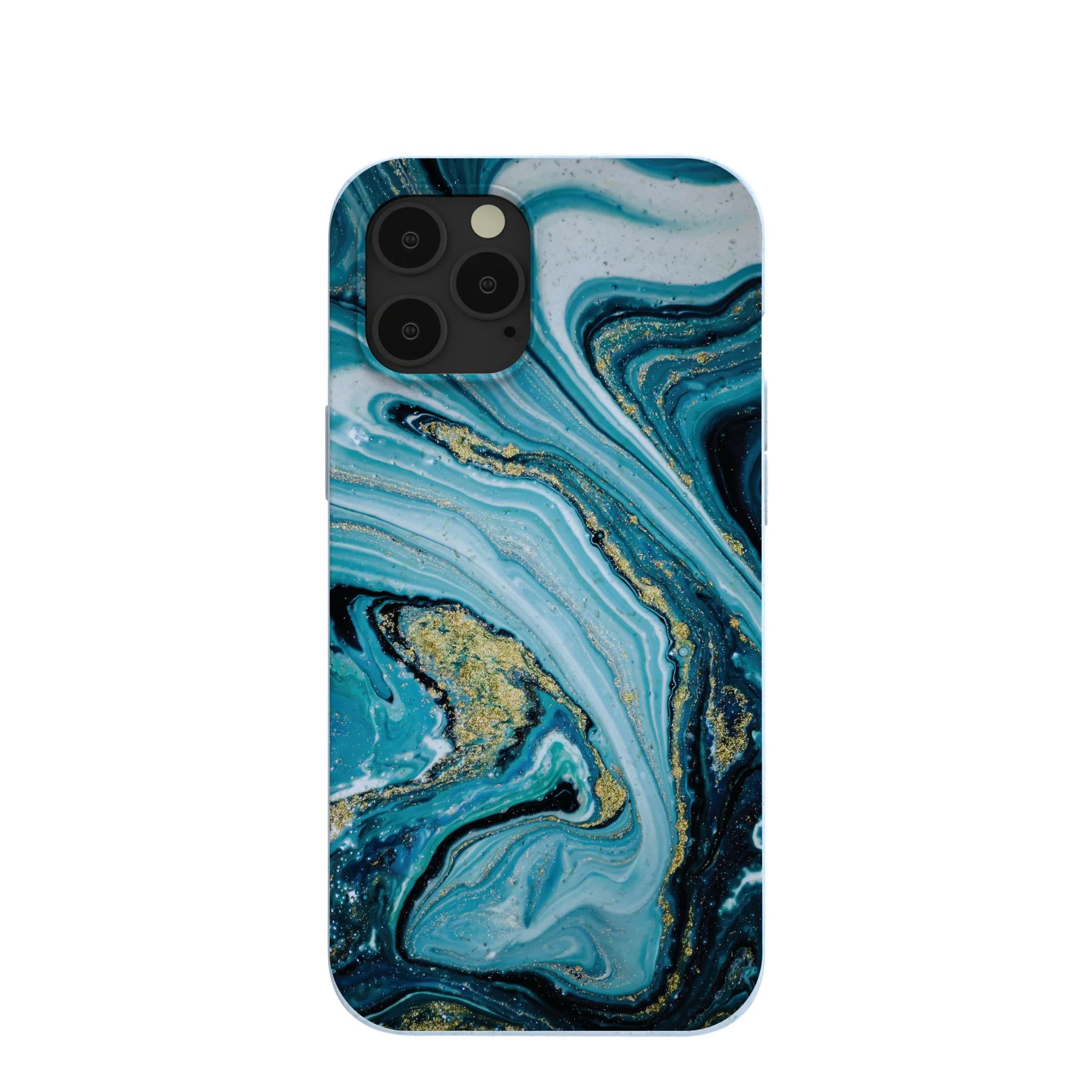 Powder Blue Marble iPhone 12 Pro Max Case Pela Case