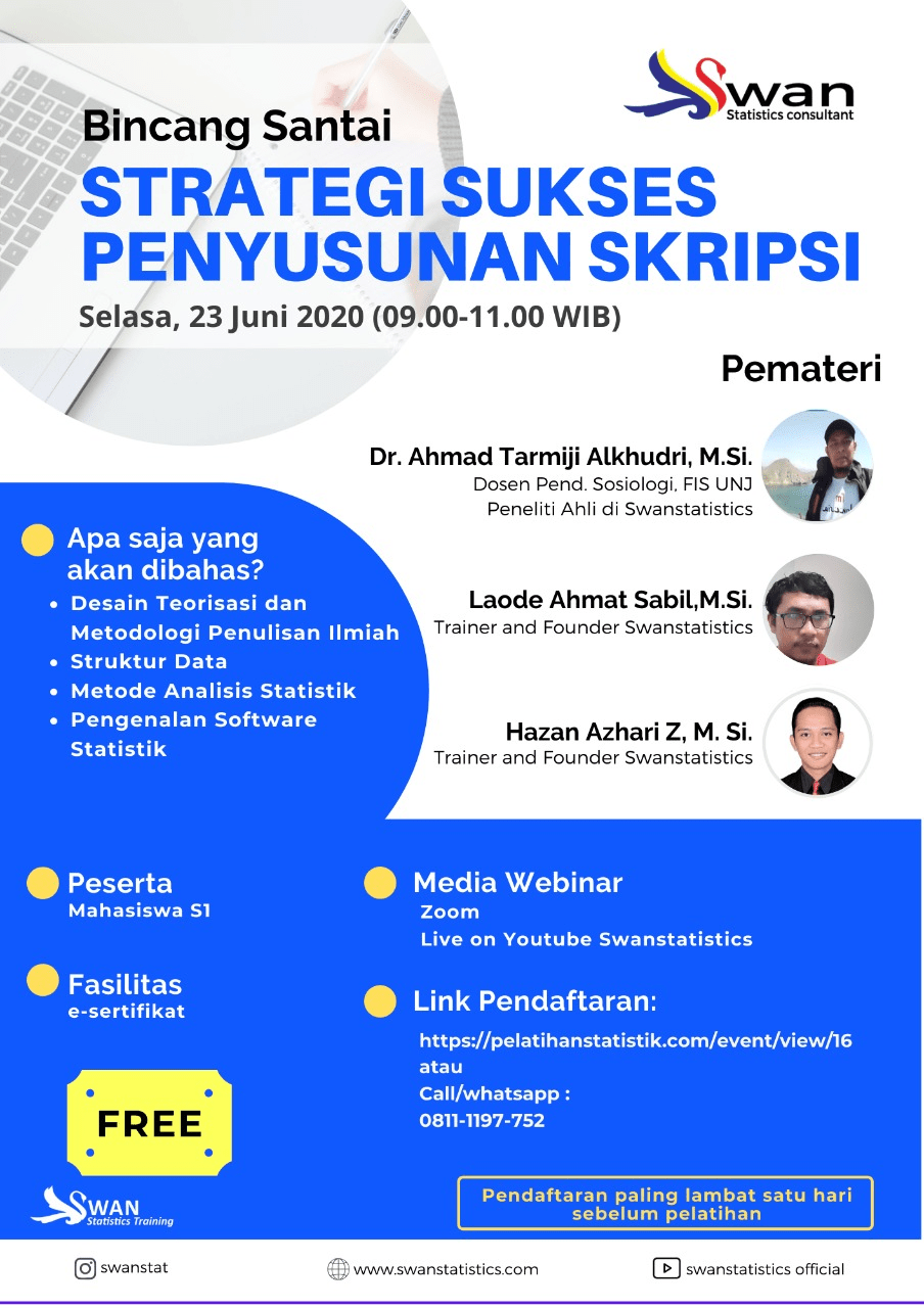 Webinar Training Strategi Sukses Penyusunan Skripsi