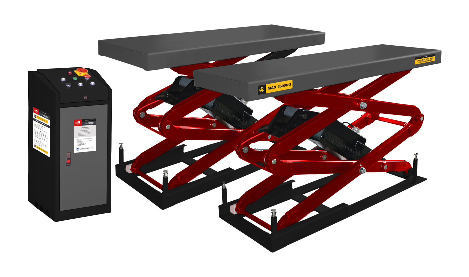 Buy Fullrise scissor lift, infloor installation at Pela Tools
