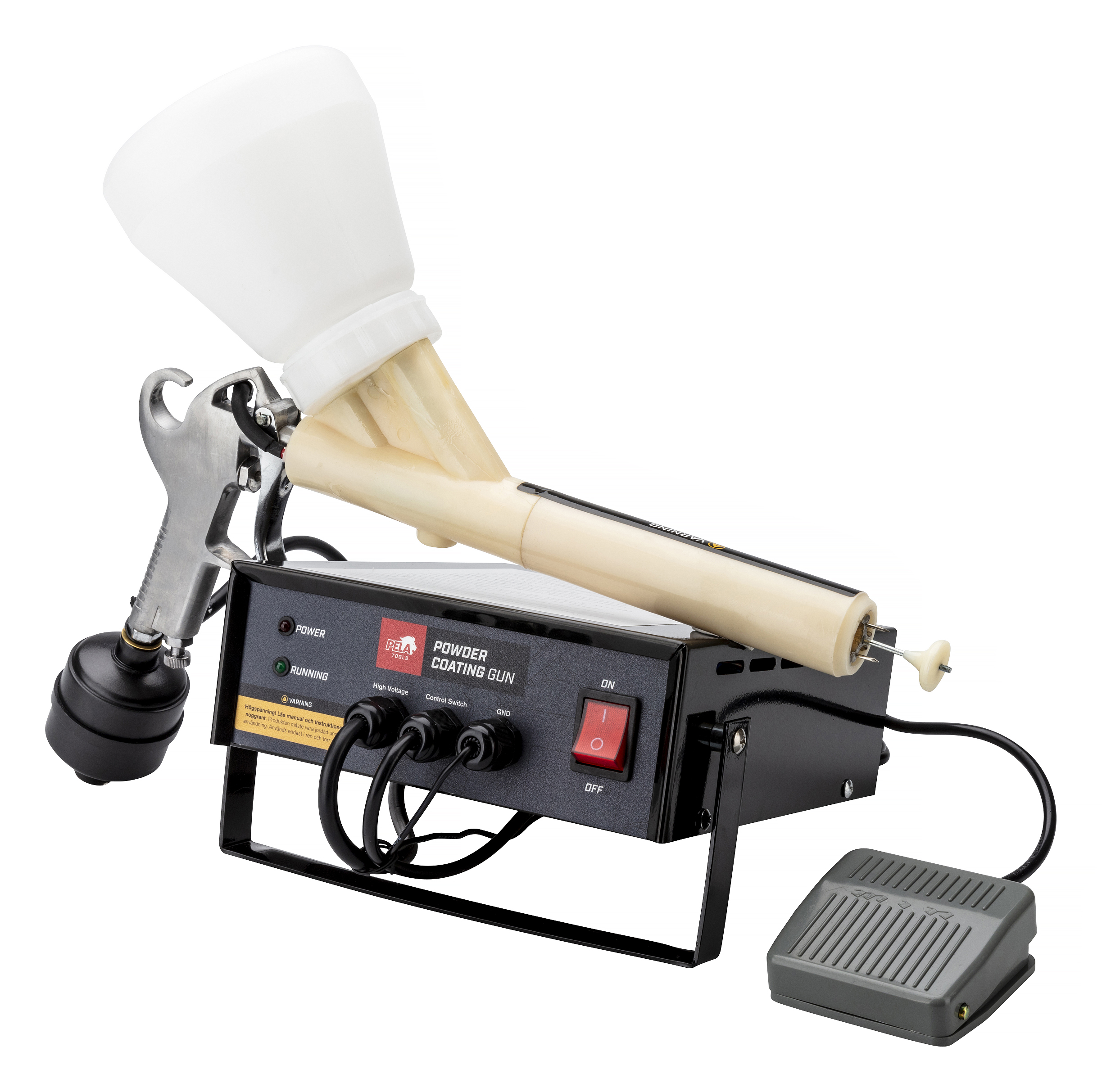 Buy Powder coating spray equipment with 5 voltage settings at Pela Tools