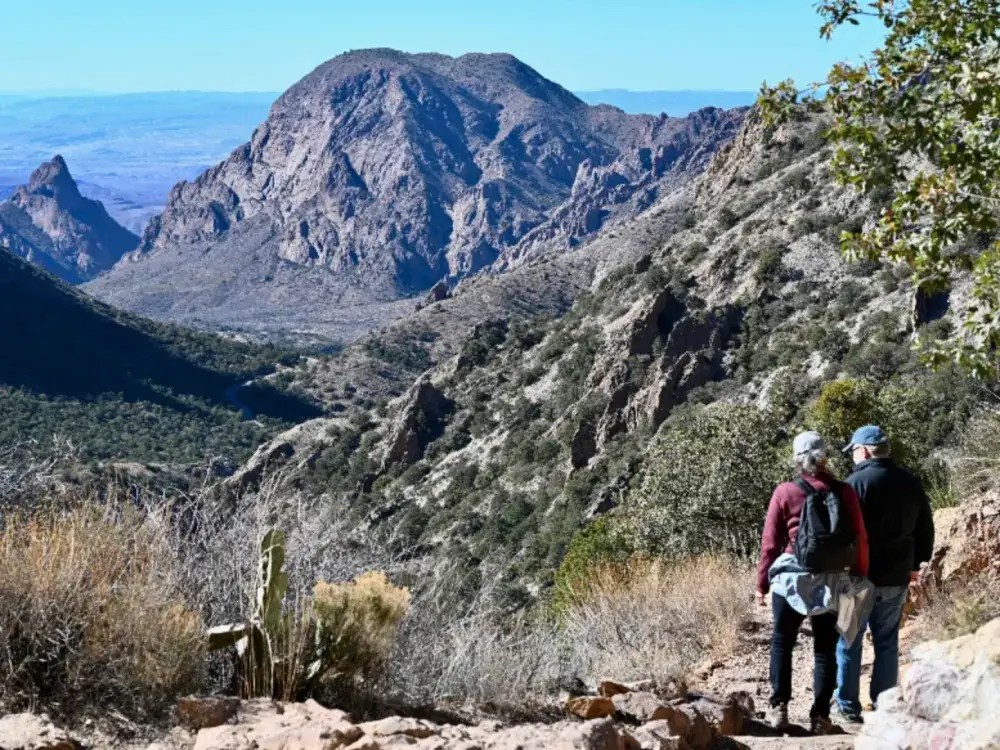 While hiking in Big Bend National Park in 119degree heat, a guy and
