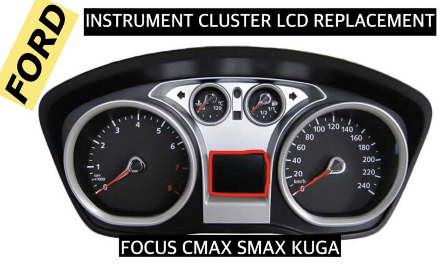 FORD FOCUS INSTRUMENT CLUSTER LCD REPLACEMENT QUICK SERVICE