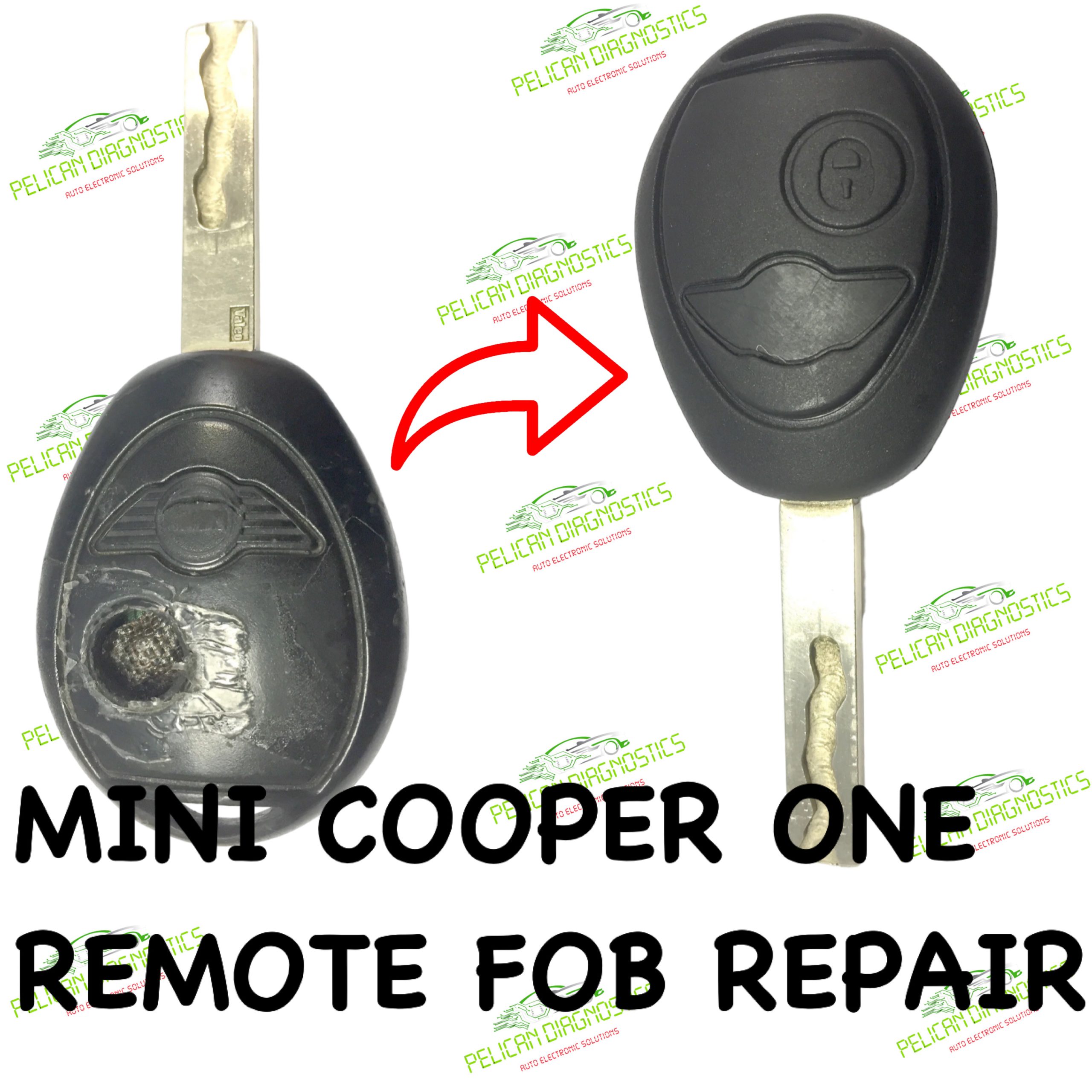 Mini Cooper One Remote Key Fob Repair Service Quick Delivery