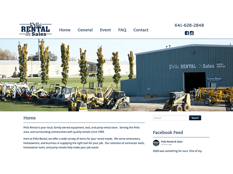 Pella Rental & Sales Pella Hosting