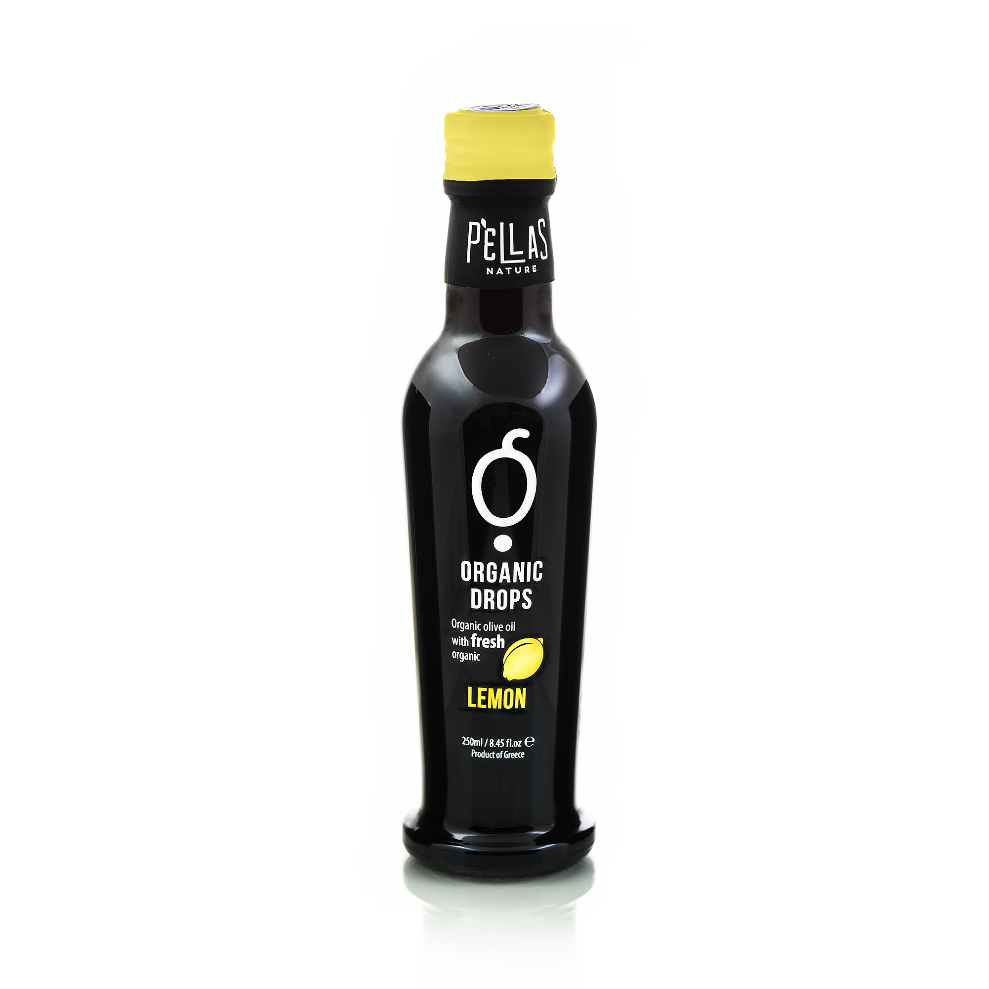 Organic Drops Lemon Olive Oil 8.45 oz Bottle PellasNature