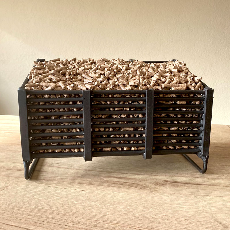 Buy Pellet Baskets. Use pellet baskets in your wood stove or fireplace
