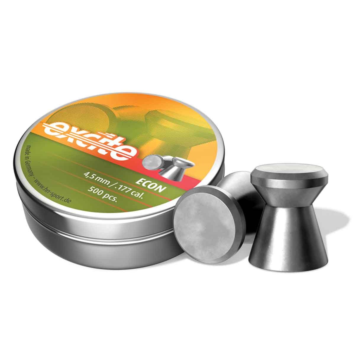 H&N Excite Econ .177 Cal/4.5mm Airgun Pellets 500/Tin