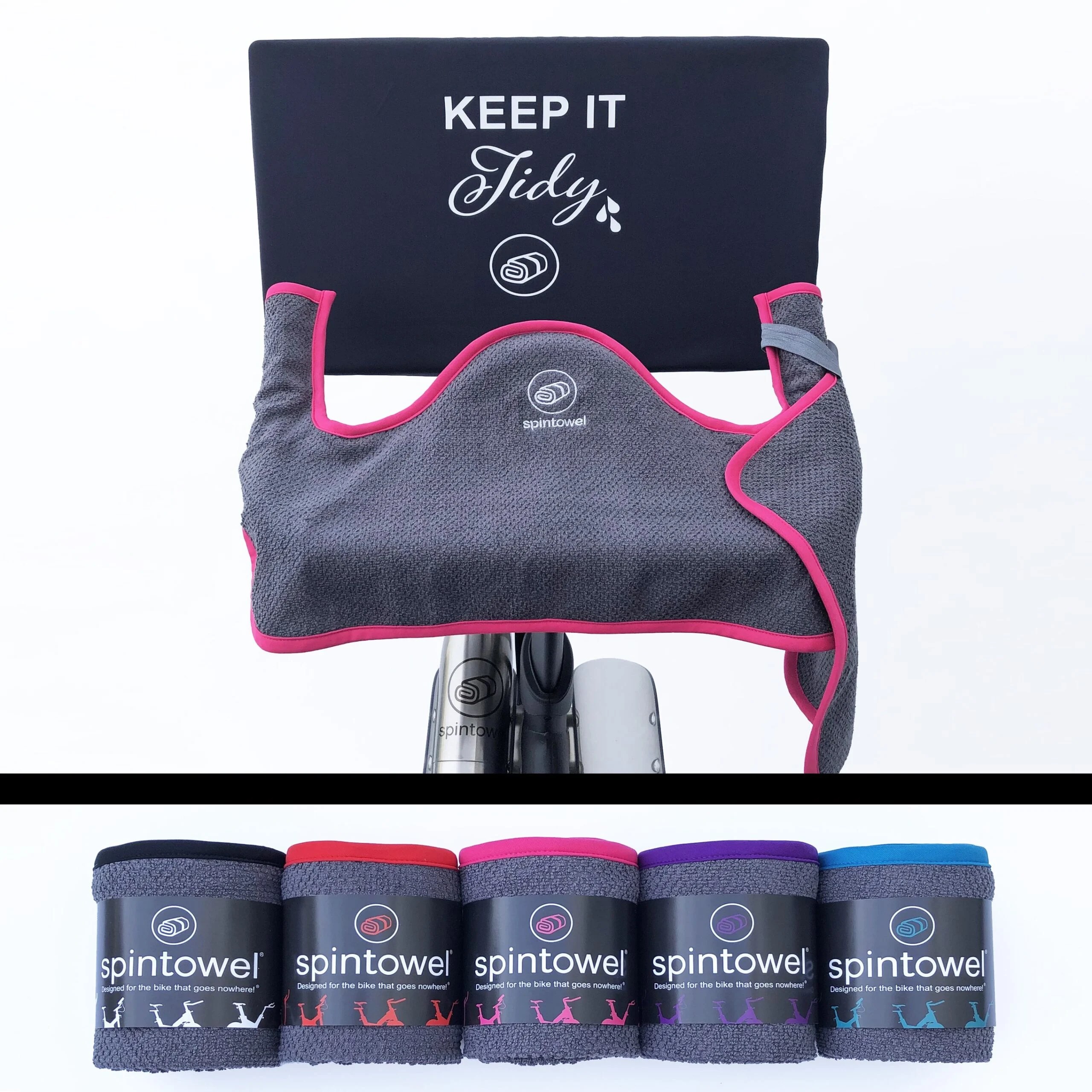 spintowel releases new set of colored handlebar towels Peloton Buddy