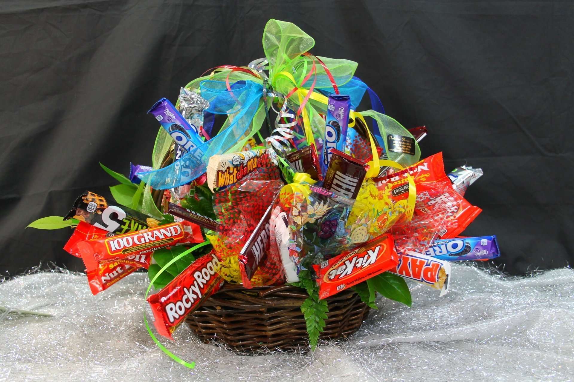 Large Candy Bar Basket Flower Shop in Salem Oregon