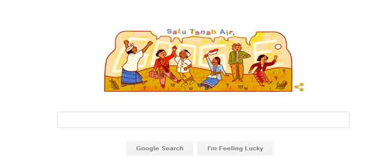 tampilan google di hari sumpah pemuda