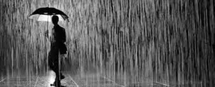 Hujan lebat disertai petir