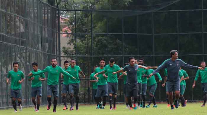 Timnas Indonesia jelang leg pertama