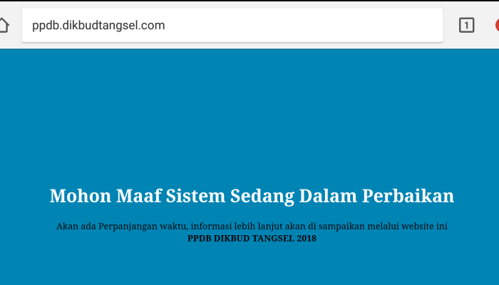 pendaftaran PPDB Tangsel