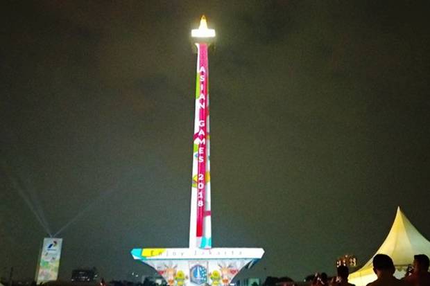 Video Mapping di Monas