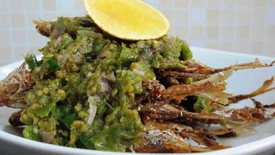 Ikan Bandeng Goreng Bumbu Hijau