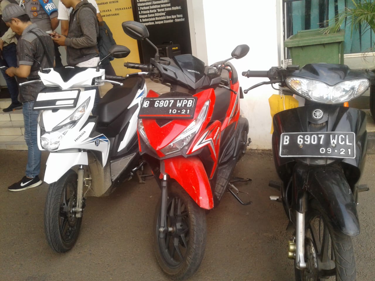 Barang bukti dalam kasus curanmor