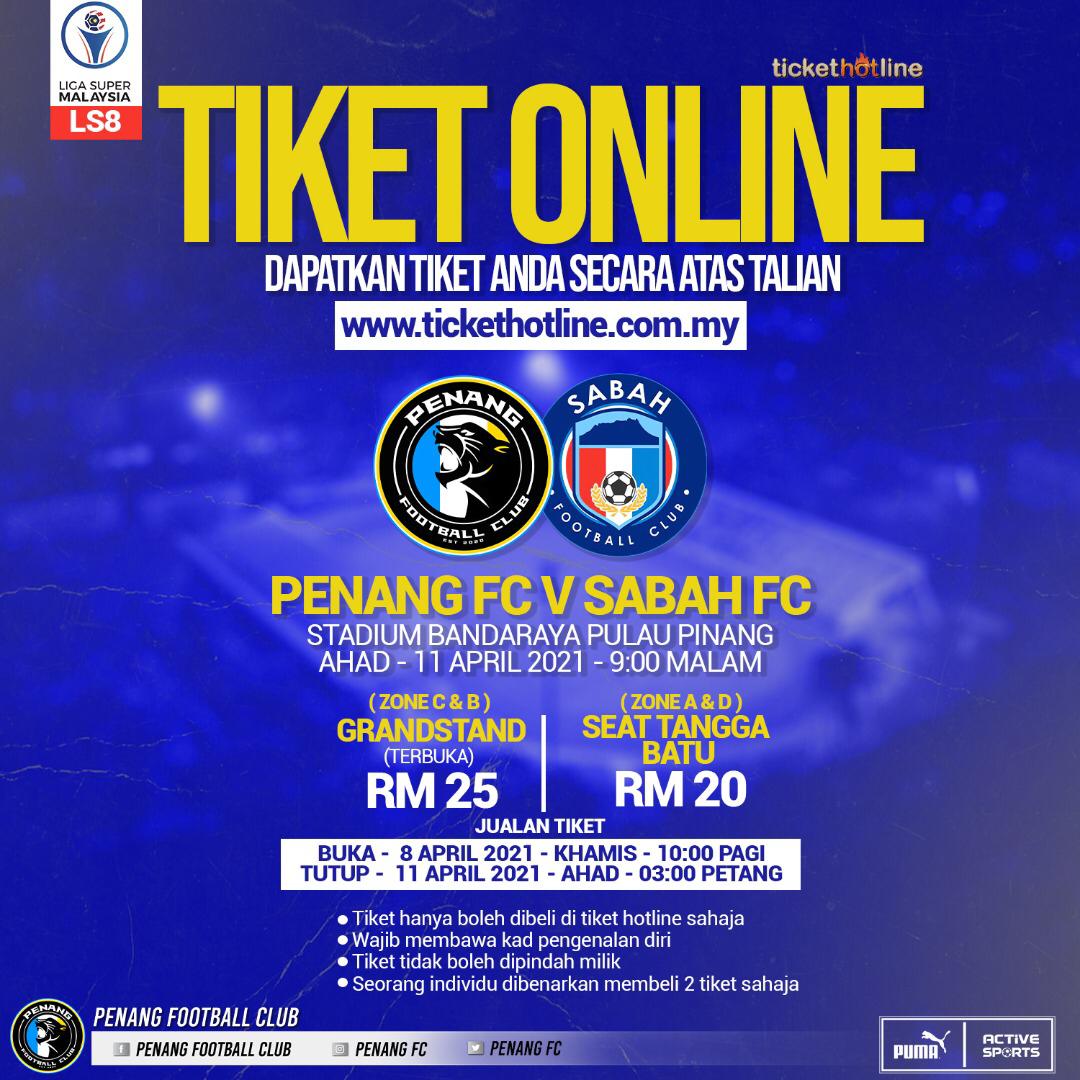 Some 2,000 spectators allowed for Penang FC vs Sabah FC