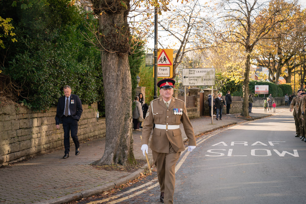 Penarth's Remembrance Day Parade Penarth View