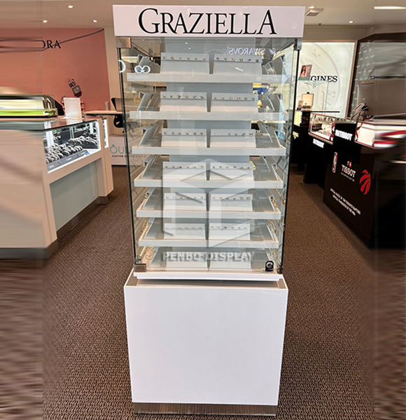 Quality Pedestal Display Cases for Necklaces Secure & Stylish