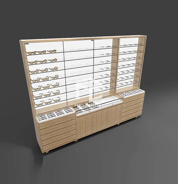 Custom Optical Store Displays with Shelf and Storage_Penbodisplay