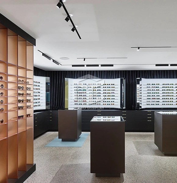 Custom Optical Store Multifunction Center Island Showcase_Penbodisplay