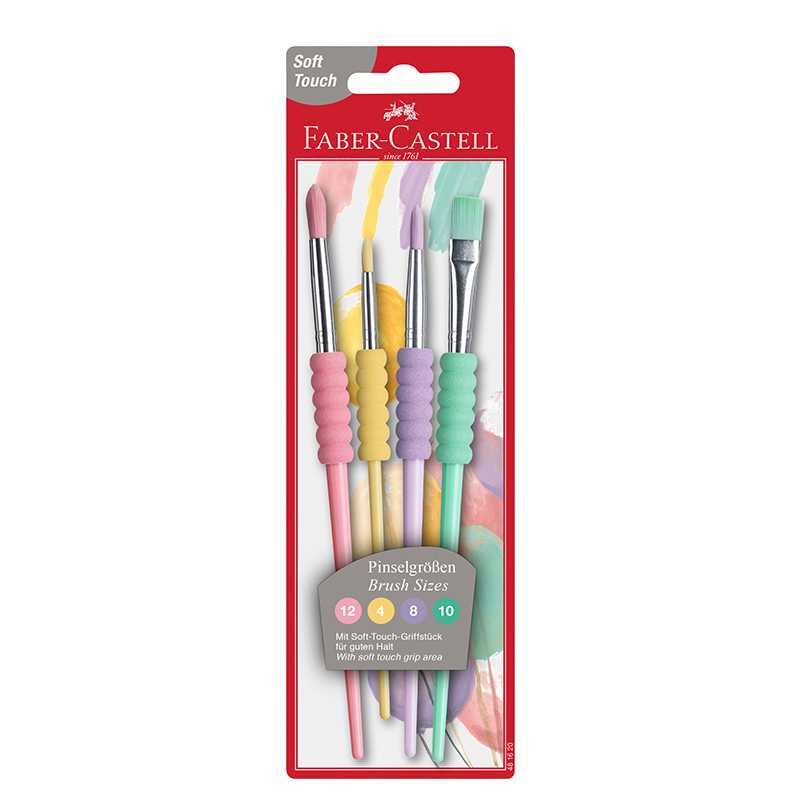 Pastel brush with soft touch grip area Pen Box